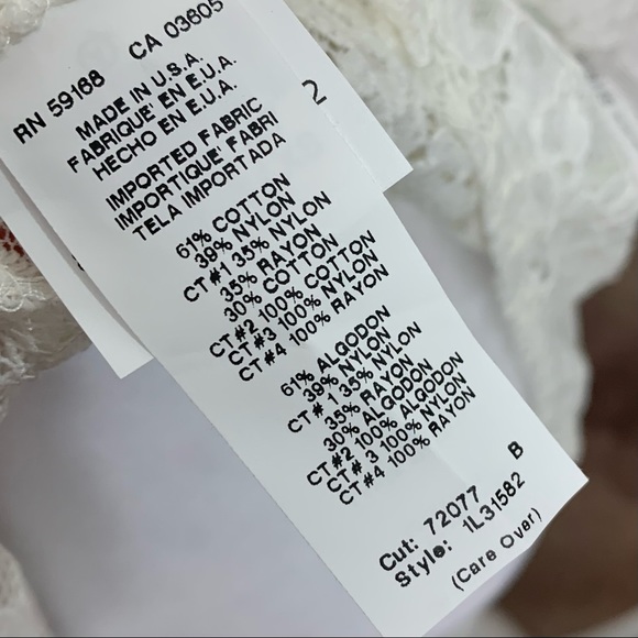 NEW Karen Kane White Eyelet lace Riviera Blouse - Picture 8 of 11